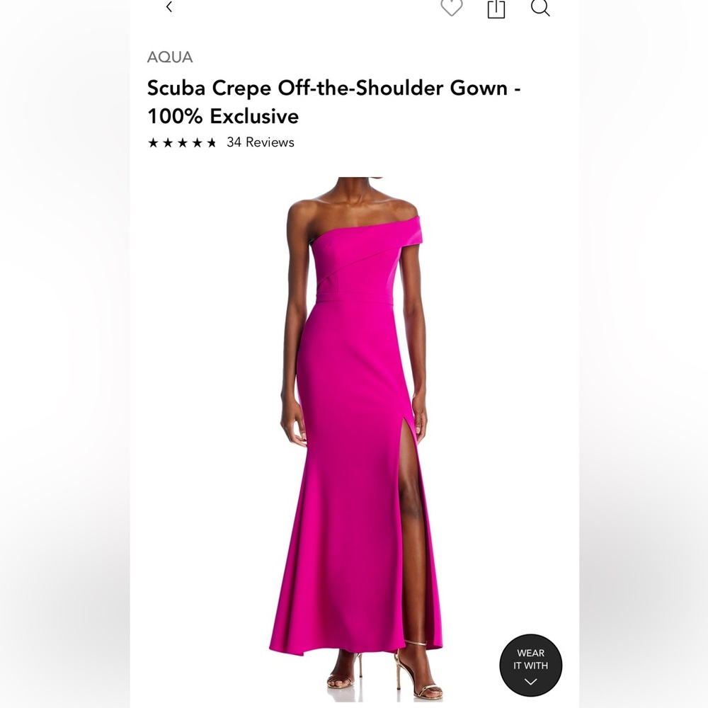 AQUA Bloomingdale’s Formal dress